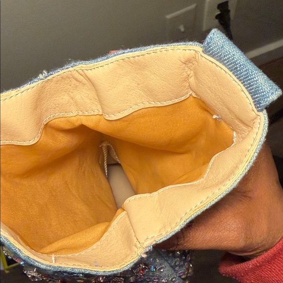 Blue Rhinestone Embellished Boots - Picture 5 of 5